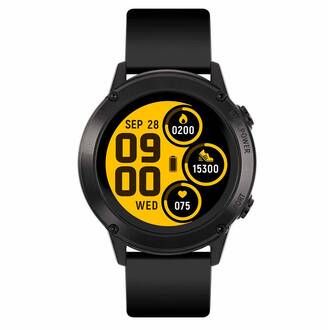 REFLEX ACTIVE Series 18 Black Silicon Strap RA18-2148