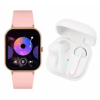 REFLEX ACTIVE Series 23 Wireless Earbuds Pink Silicon Strap RA23-2166-TWS