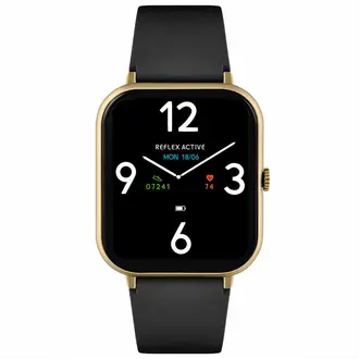 REFLEX ACTIVE Series 23 Black Silicon Strap RA23-2168