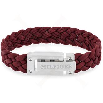 TOMMY HILFIGER Leather Stainless Steel Bracelet 2790519