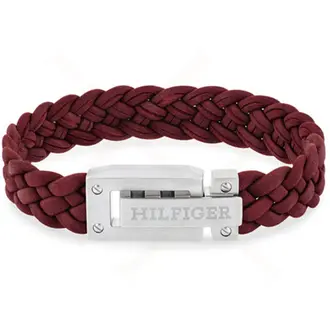 TOMMY HILFIGER Βραχιόλι Από Δέρμα Και Ανοξείδωτο Ατσάλι 2790519