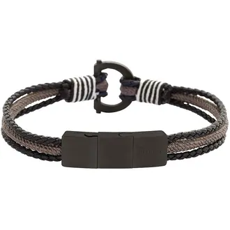 CERRUTI Cords Βραχιόλι Από Δέρμα Και Ανοξείδωτο Ατσάλι 20cm CIAGB0002103