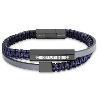 CERRUTI Flux Βραχιόλι Από Δέρμα Και Ανοξείδωτο Ατσάλι CIAGB2127102