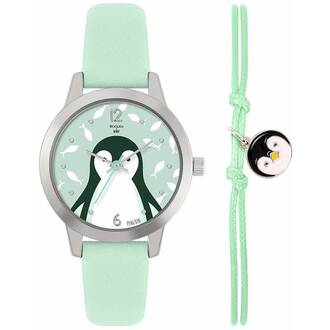 TIKKERS WWF Green Strap Penguin Set Με Βραχιόλι TKWWF004-SET