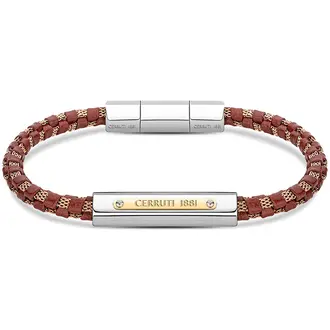 CERRUTI Crisp Βραχιόλι Από Δέρμα Και Ανοξείδωτο Ατσάλι CIAGB2128501