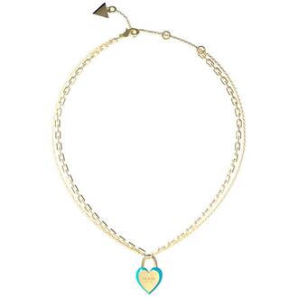 GUESS STEEL All You Need Is Love Χρυσό Κολιέ Με Καρδιά 40.64cm-45.72cm JUBN04204JWYGTQT-U