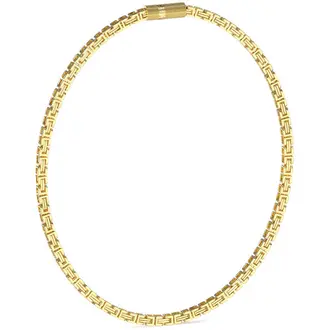 GUESS STEEL Link City Χρυσό Κολιέ Αλυσίδα 53.34cm JUMN04083JWYGT-U
