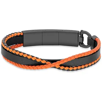 CERRUTI Shuffle Βραχιόλι Από Δέρμα Και Ανοξείδωτο Ατσάλι CIAGB2127903