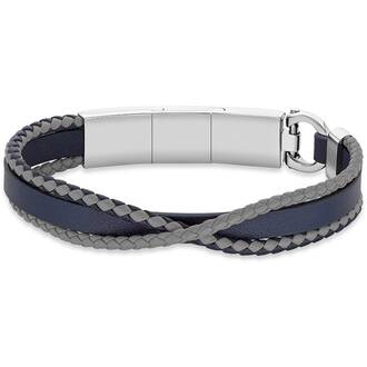 CERRUTI Shuffle Βραχιόλι Από Δέρμα Και Ανοξείδωτο Ατσάλι CIAGB2127905
