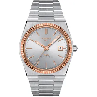 TISSOT PRX 40mm Powermatic 80 18K Rose Gold Bezel T9314074103100