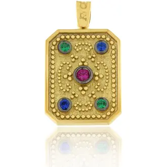 FACADORO Κωνσταντινάτο Σε Κίτρινο Χρυσό 14K Με Ζιργκόν ΚΩΝ-000019Κ