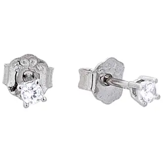 PRINCESILVERO Σκουλαρίκι Μονόπετρο Από Ασήμι 925 2mm 1A-SC239-1