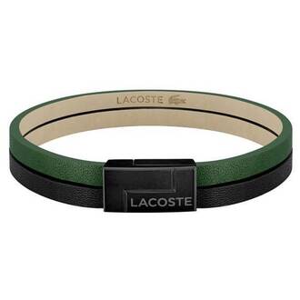 LACOSTE Traveler Βραχιόλι Από Δέρμα Και Ανοξείδωτο Ατσάλι 19cm 2040074