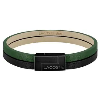 LACOSTE Traveler Βραχιόλι Από Δέρμα Και Ανοξείδωτο Ατσάλι 19cm 2040074