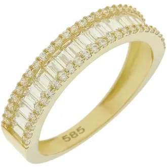 KALOUSTIAN Δαχτυλίδι Σε Κίτρινο Χρυσό 14K Με Ζιργκόν 5MAK.2713R
