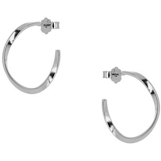 PRINCESILVERO Σκουλαρίκι Κρίκος Μικρός Από Ασήμι 925 9A-SC139-1