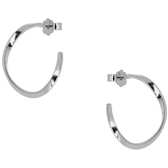 PRINCESILVERO Σκουλαρίκι Κρίκος Μικρός Από Ασήμι 925 9A-SC139-1
