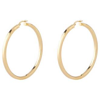 GUESS STEEL Hoops I Did It Again Χρυσά Σκουλαρίκια Κρίκοι 2.5cm JUBE04200JWYGT-U