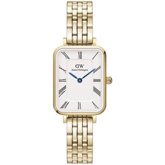 DANIEL WELLINGTON Quadro Roman Numerals 5-Link Gold DW00100688