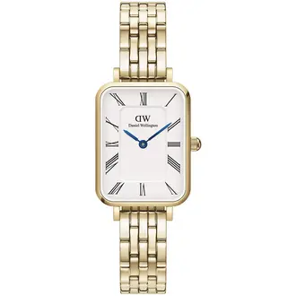 DANIEL WELLINGTON Quadro Roman Numerals 5-Link Gold DW00100688