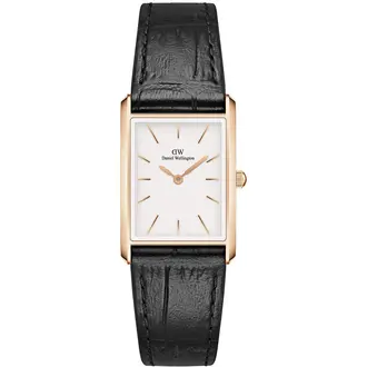 DANIEL WELLINGTON Bound Black Crocodile Rose Gold DW00100693