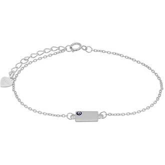 PRINCESILVERO Βραχιόλι Με Ματάκι Από Ασήμι 925 15cm-18cm 3A-BR490-1M