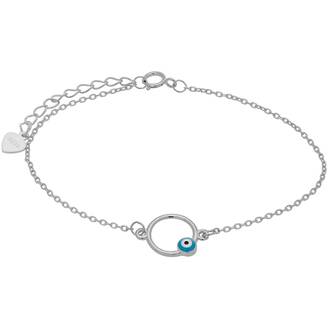 PRINCESILVERO Βραχιόλι Με Ματάκι Από Ασήμι 925 15cm-18cm 3A-BR504-1Q