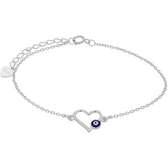 PRINCESILVERO Βραχιόλι Με Ματάκι Από Ασήμι 925 15cm-18cm 3A-BR505-1M