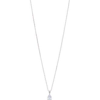 PRINCESILVERO Κολιέ Δάκρυ Με Πέτρα Από Ασήμι 925 45cm 3A-KD571-1