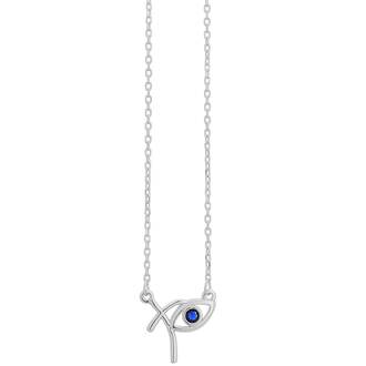 PRINCESILVERO Κολιέ Ματάκι Με Πέτρα Από Ασήμι 925 45cm 4A-KD018-1M