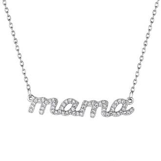 PRINCESILVERO Κολιέ Mama Με Πέτρες Από Ασήμι 925 45cm 4A-KD757-1