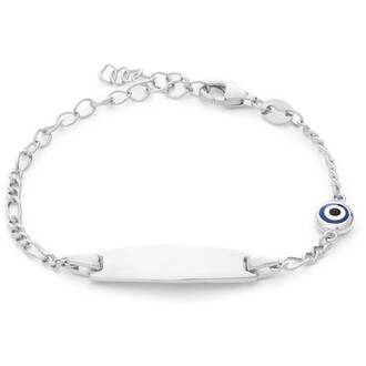 PRINCESILVERO Βραχιόλι Ταυτότητα Με Ματάκι Από Ασήμι 925 16cm 4B-BR233-1M