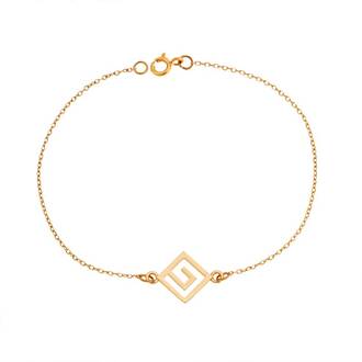 Βραχιόλι Senza Silver 925 Gold Plated, μαίανδρος