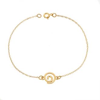 Βραχιόλι Senza Silver 925 Gold Plated, καράβολας