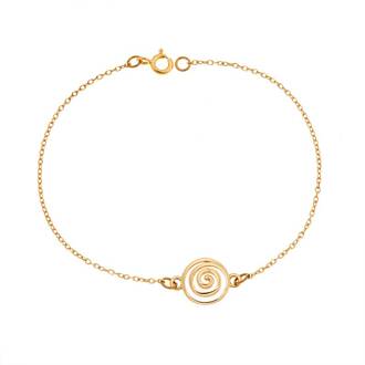 Βραχιόλι Senza Silver 925 Gold Plated, καράβολας