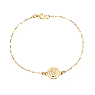 Βραχιόλι Senza Silver 925 Gold Plated, καράβολας