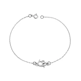 Βραχιόλι Senza Silver 925, δελφίνι με ζιργκόν