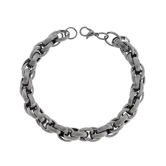 Βραχιόλι Senza Stainless Steel Gun Metal
