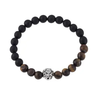 Βραχιόλι Senza Men&#039;s Onyx &amp; Tiger Eye