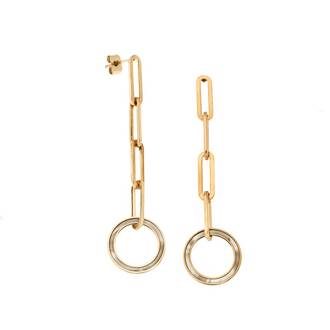 Σκουλαρίκια Γυναικεία SENZA Gold Plated Steel
