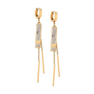Σκουλαρίκια Γυναικεία SENZA Gold Plated Steel