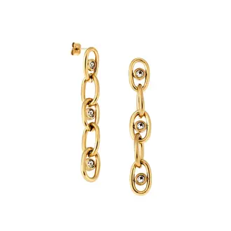 Σκουλαρίκια Γυναικεία SENZA Gold Plated Steel
