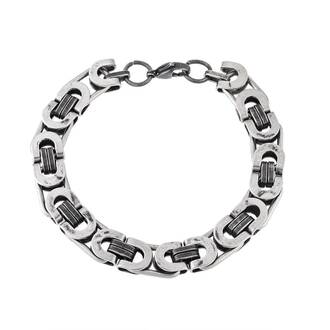 Βραχιόλι Senza Men&#039;s Gun Metal Stainless Steel