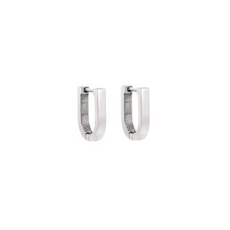 Σκουλαρίκια Κρίκοι SENZA Steel 1.5x1.2 cm
