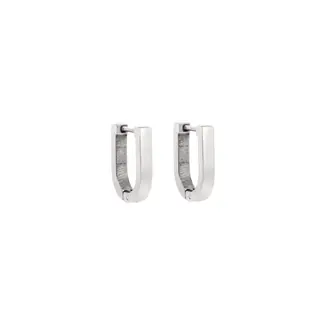 Σκουλαρίκια Κρίκοι SENZA Steel 1.5x1.2 cm