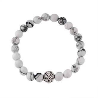 Βραχιόλι Senza Men&#039;s White American Howlite Stone