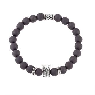 Βραχιόλι Senza Men&#039;s Sandblasted Hematite