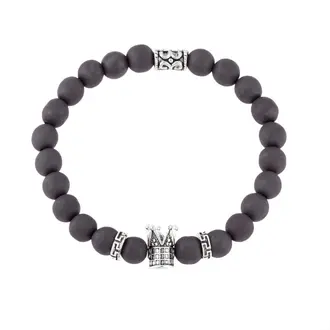 Βραχιόλι Senza Men&#039;s Sandblasted Hematite
