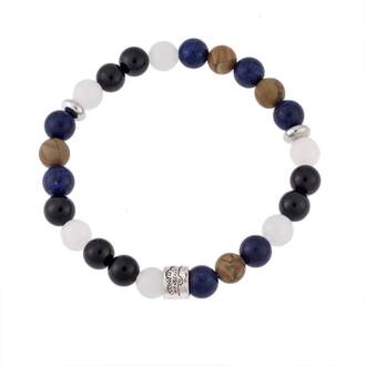 Βραχιόλι Senza Men&#039;s Onyx, Lapis Lazuli &amp; Agate Stones