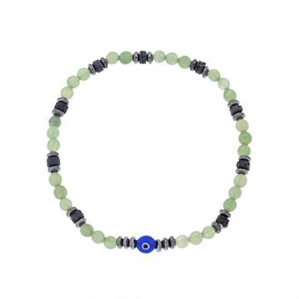 Βραχιόλι Unisex Senza Hematite &amp; Aventurine Stones with Lava
